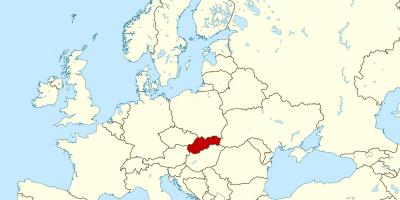 Térkép Szlovákia európa térkép